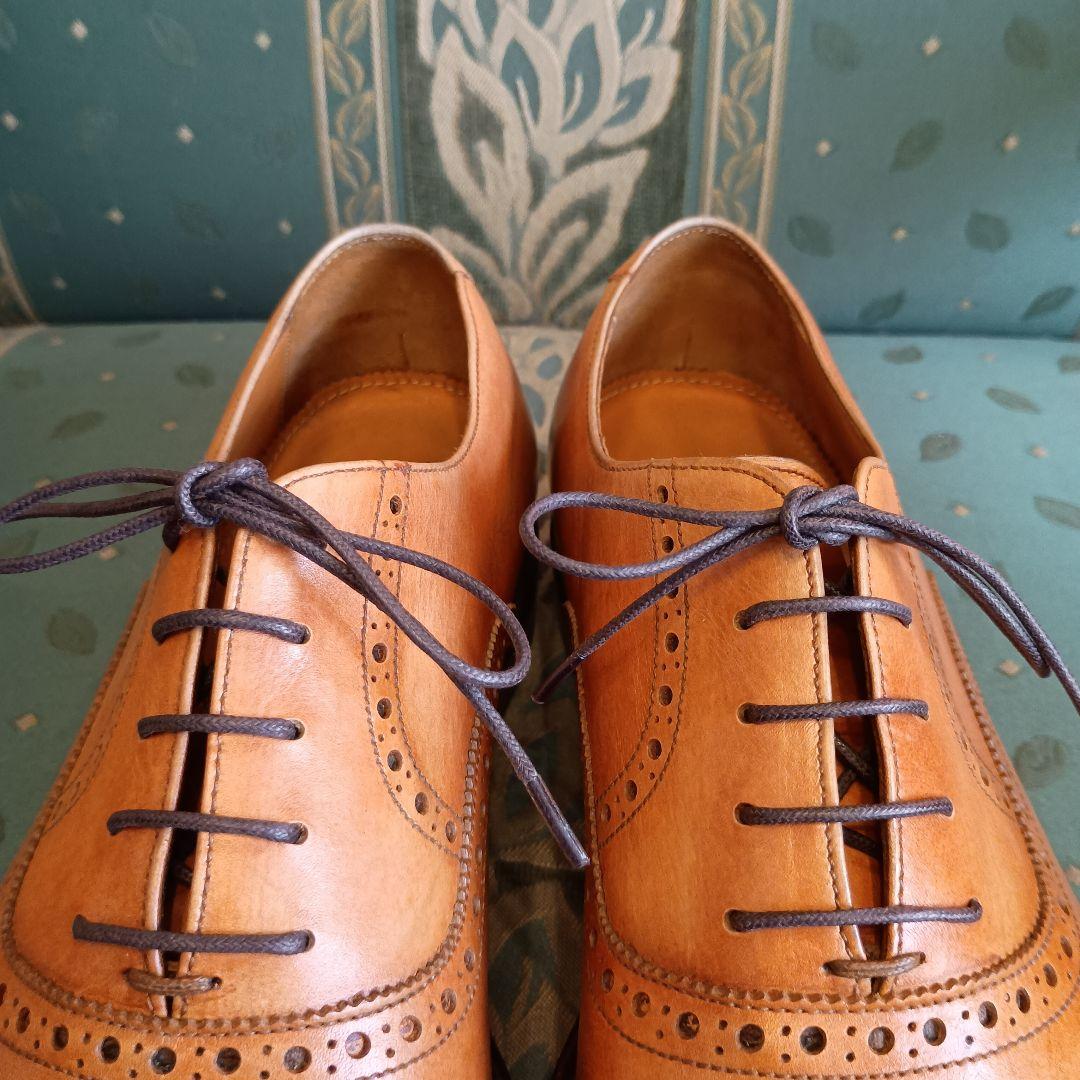 【Jalan Sriwijaya】クォーターブローグ7 1/2 ライトブラウン