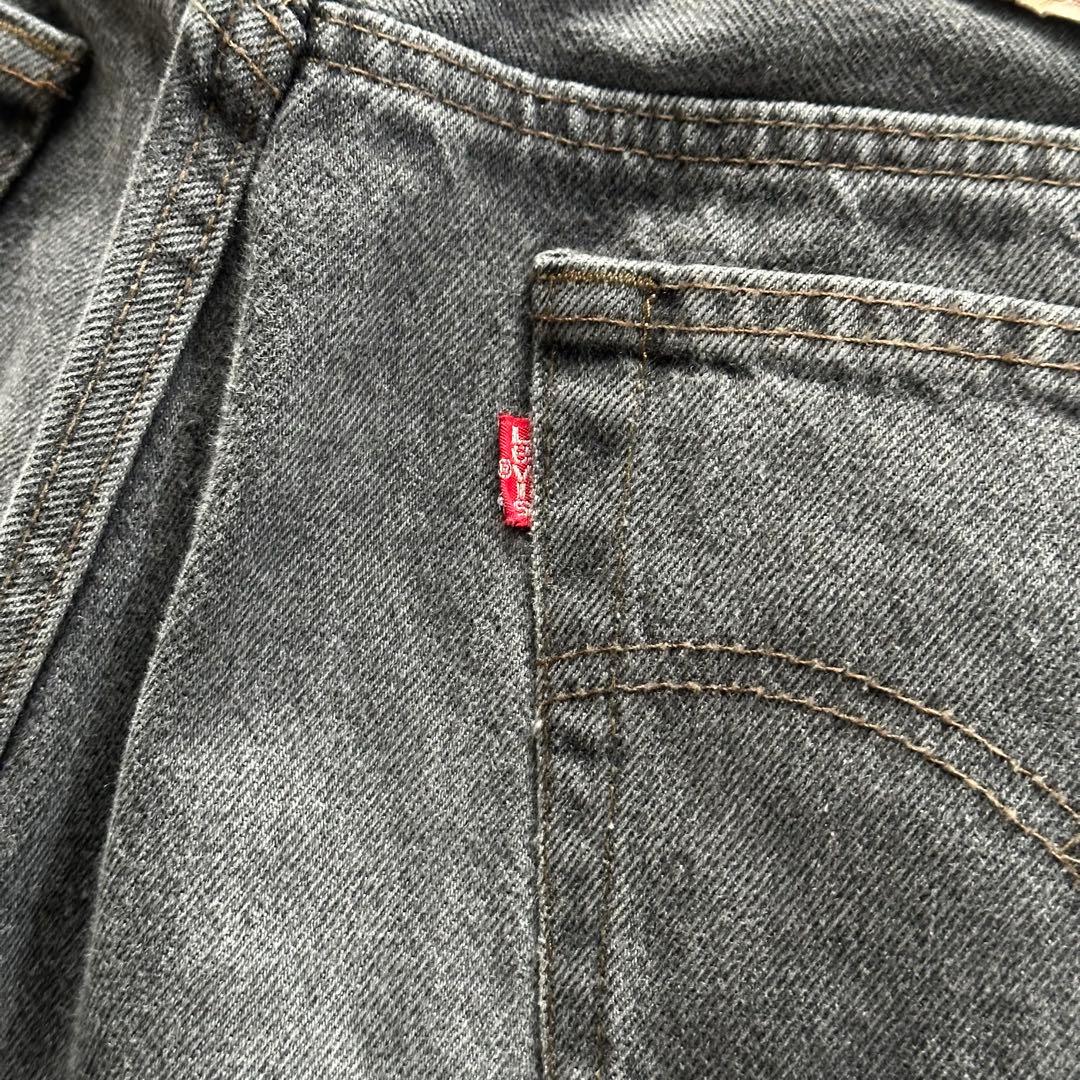 【80s】Levi's 501 先染め アメ製 ブラックデニム W32
