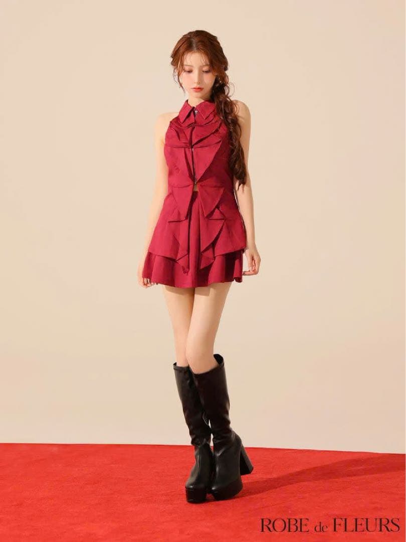 ROBEdeFLEURSローブドフルールフリルセットアップ