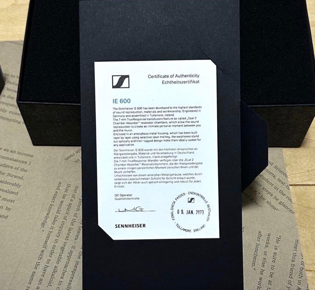 ゼンハイザー (Sennheiser) イヤホン 有線 IE 600