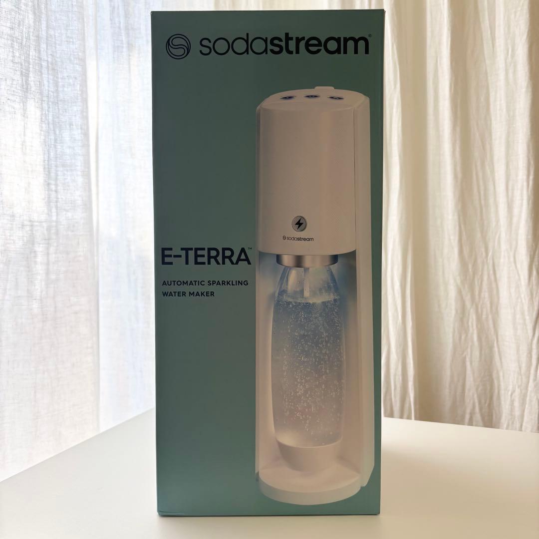 【新品】 sodastream E-TERRA ホワイト 自動 炭酸水メーカー