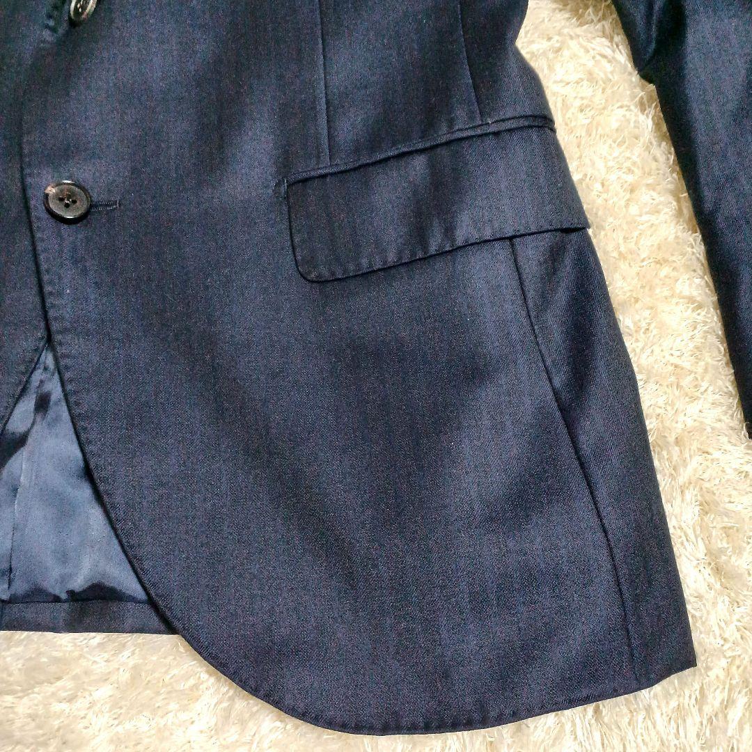 ​【極上生地】ゼニアセットアップスーツ XL ELECTA ウール100% 美品