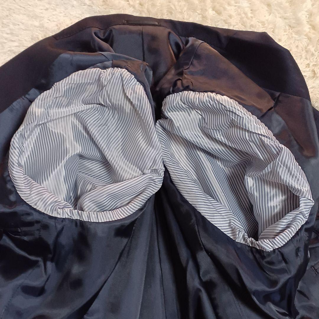 ​【極上生地】ゼニアセットアップスーツ XL ELECTA ウール100% 美品