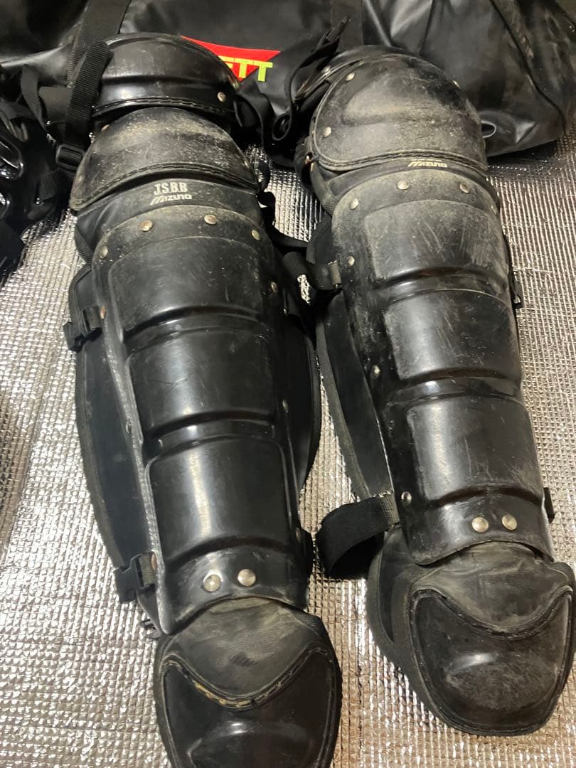 軟式野球用ヘルメット6個、プロテクター等