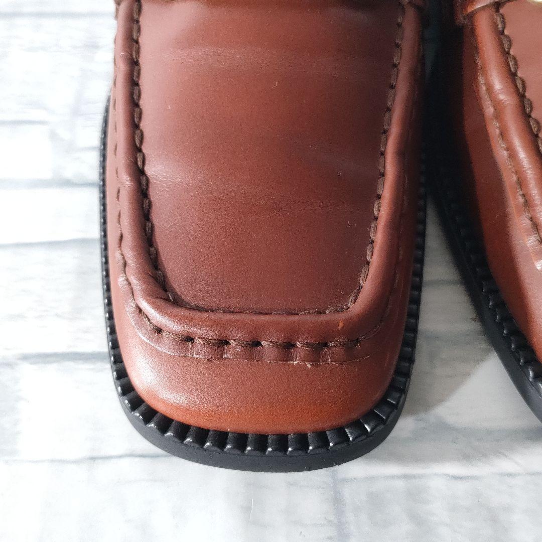 保存袋付き✨TOD'S　レザーローファ　タイムレス　ブラウン×ゴールド　37