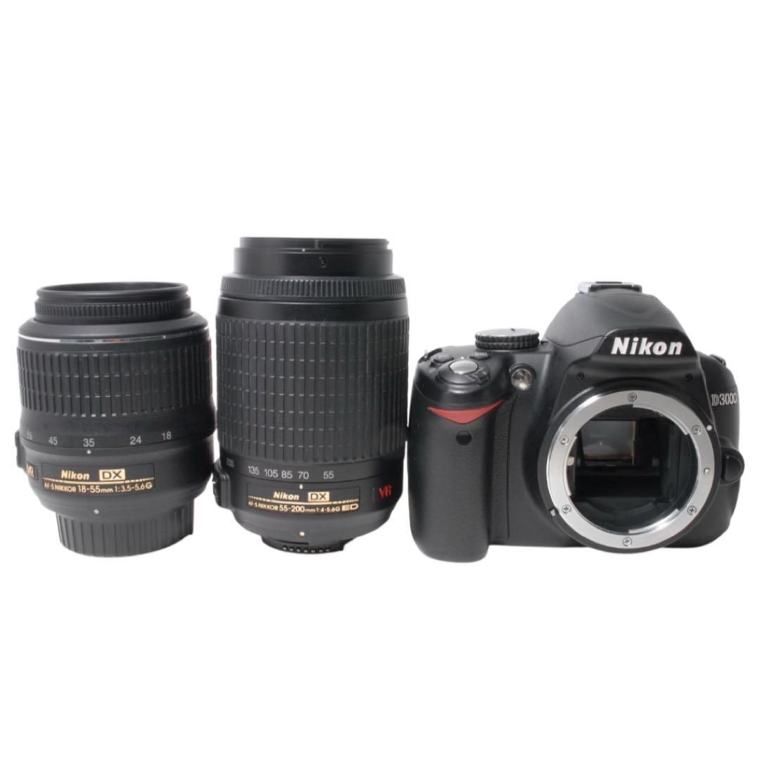 美品❤️Nikon D3000 ダブルレンズセット 初心者 屋外イベント撮影