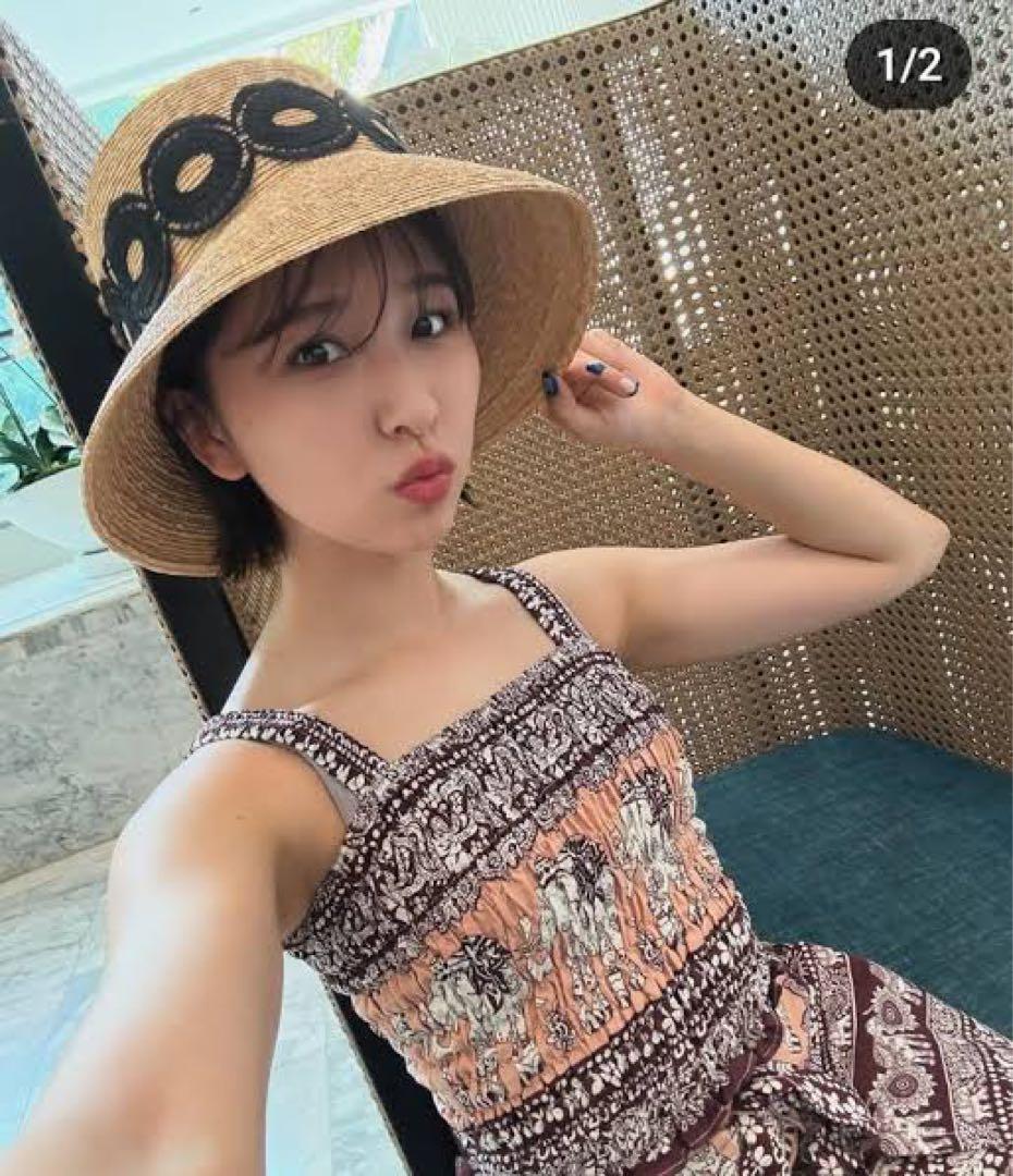 【新品】 UN3D. LACE HATハット 麦わら帽子 スローハット