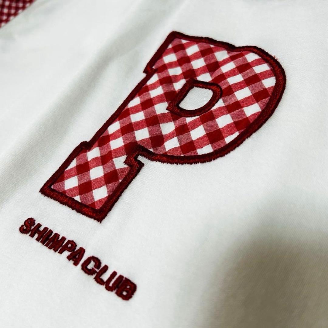 ピンクハウス 日本製 未使用 ギンガムチェック ロゴ チュニックカットソーP42