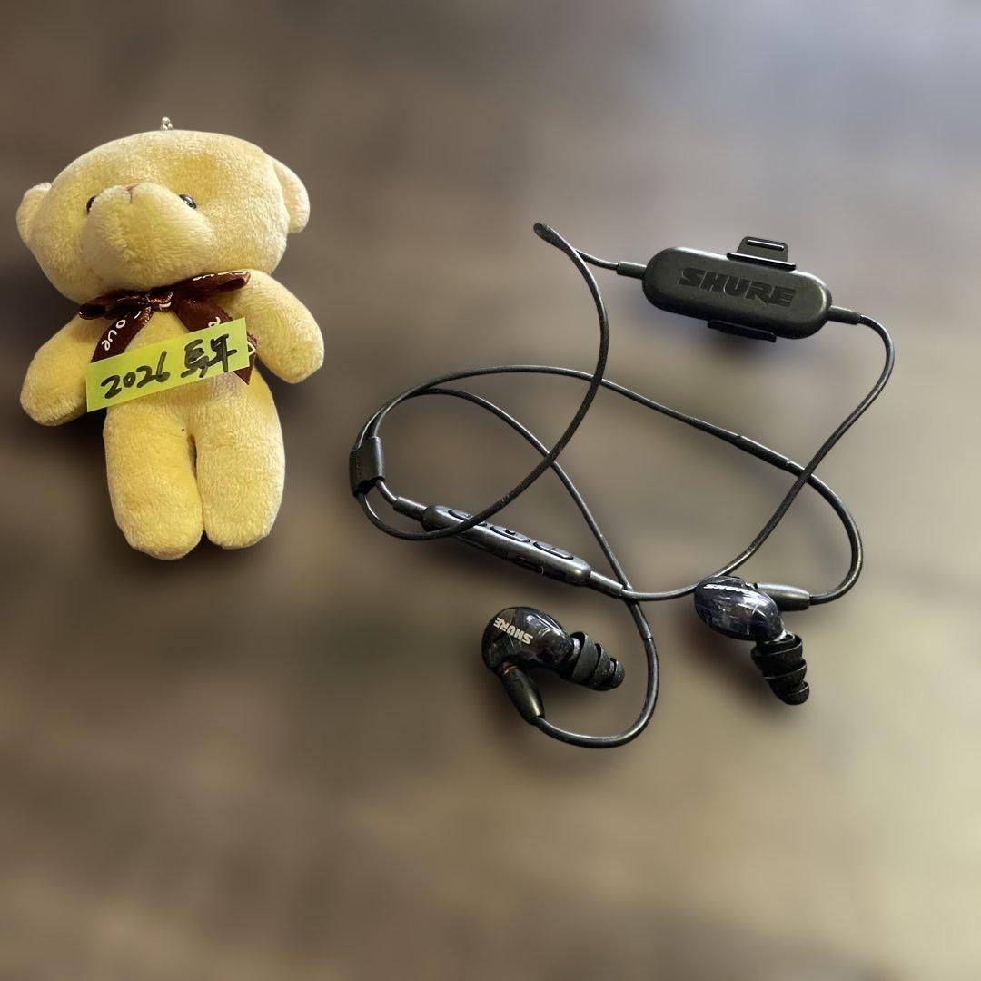 ⭐️⭐️⭐️⭐️SHURE ワイヤレスイヤホン ブラック・クリア