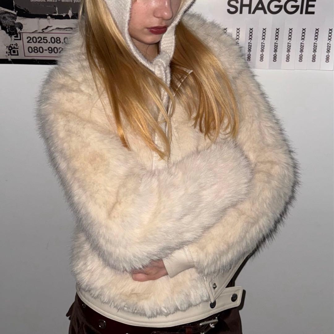 あ*ら様 SHAGGIEファーブルゾンジャケット/ファーコート