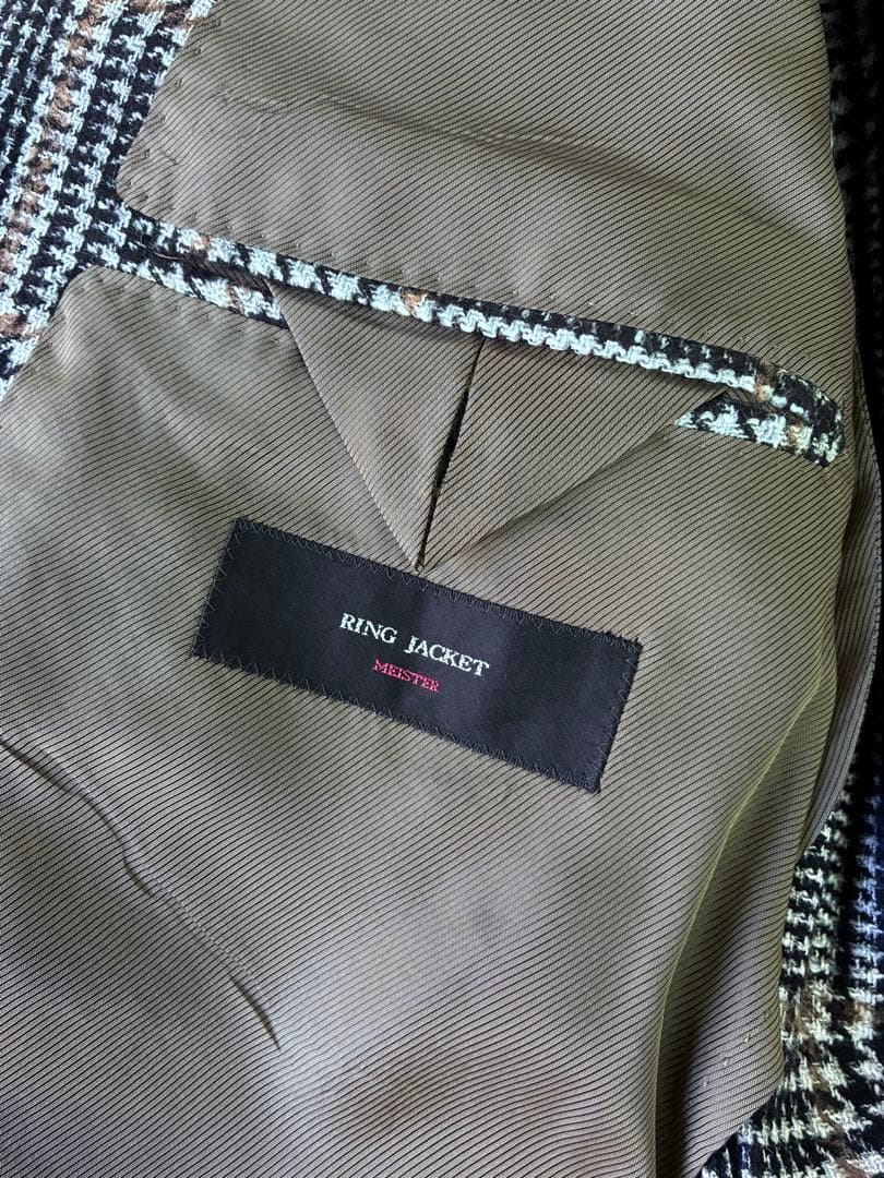 秋冬未使用品【リングヂャケットマイスター】×【フェルラ】アルパカ3BJK/46