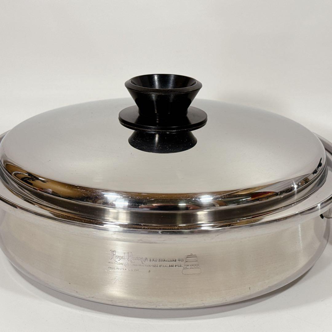 ロイヤルクイーン  QUEEN 大フライパン 6コート セットIH対応