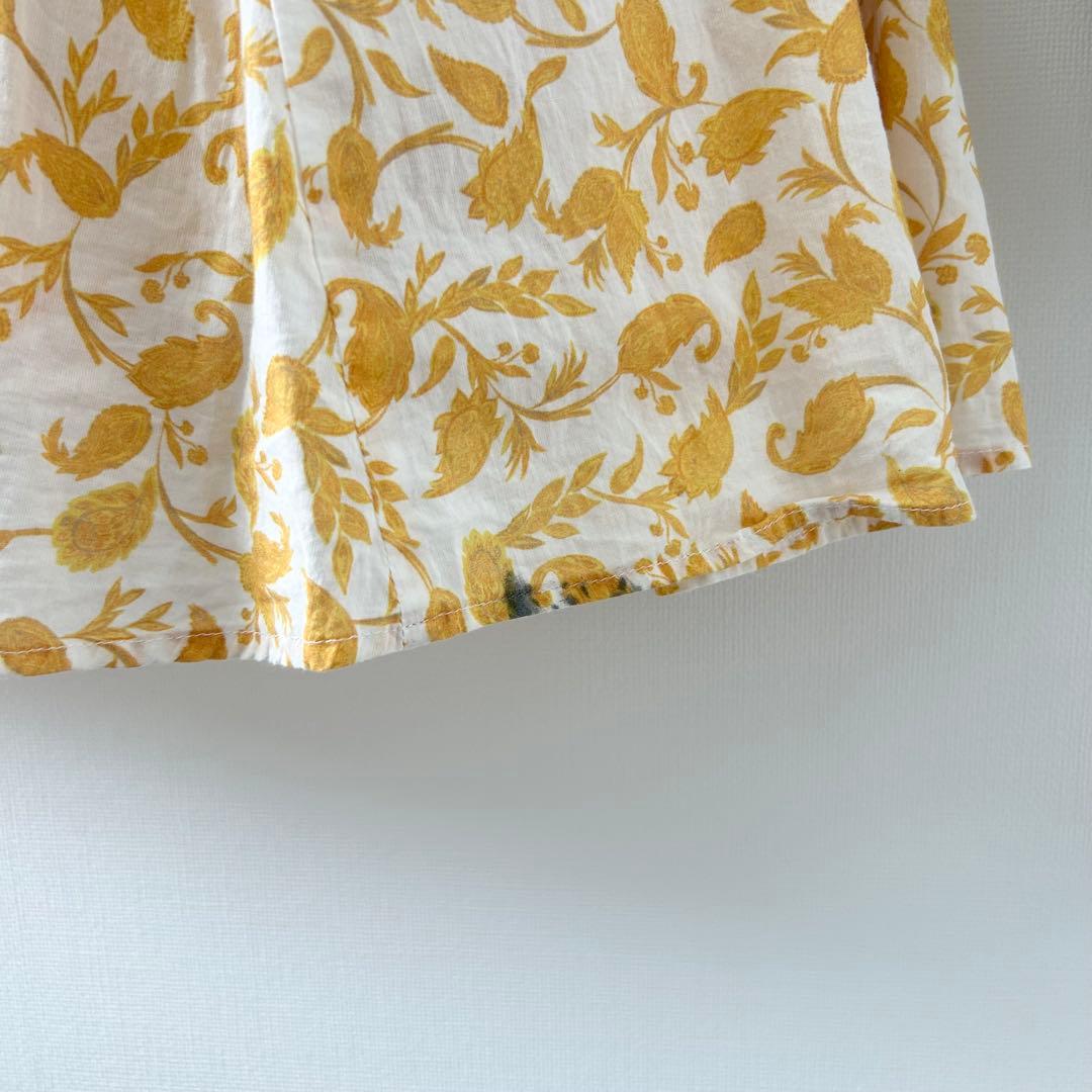 マリハ　セレナーデのドレス　ロングワンピース　半袖　イエロー　38