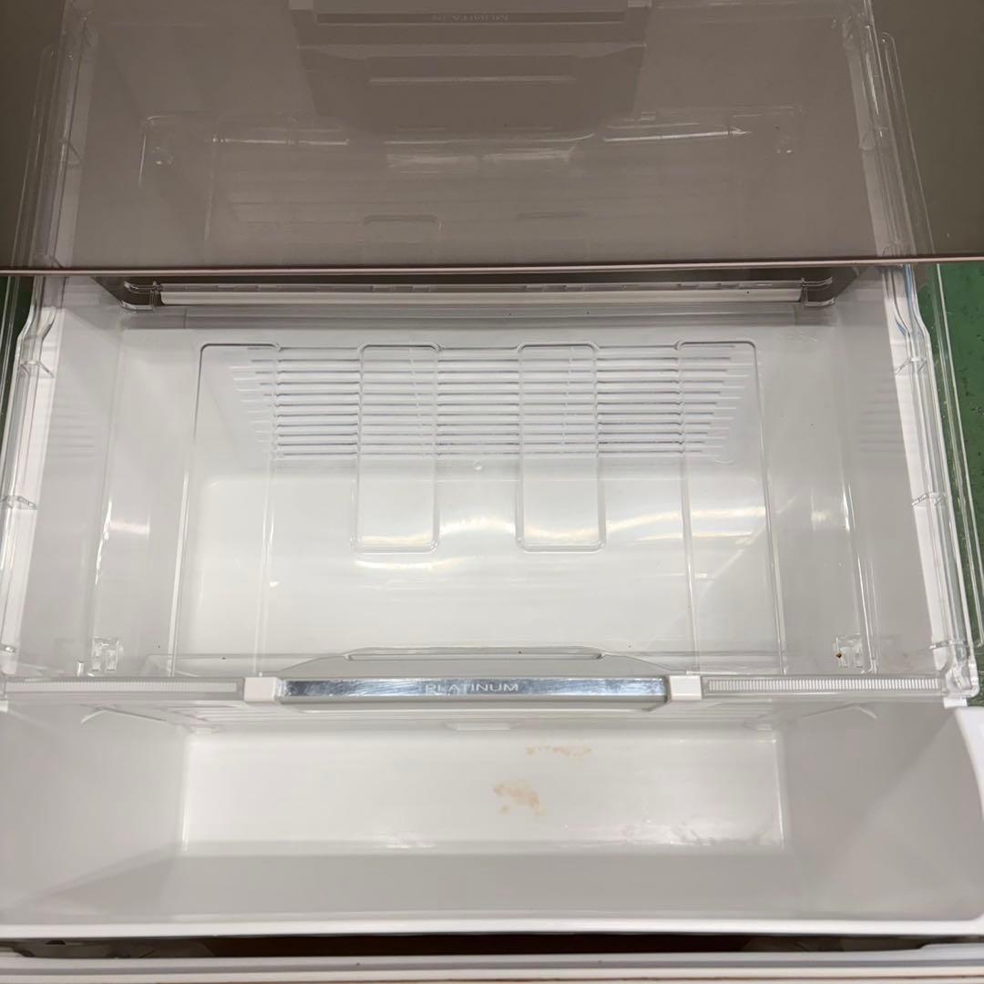 704 保証　鏡面　大型冷蔵庫　400L強 極美品　右開き　自動製氷機　5ドア