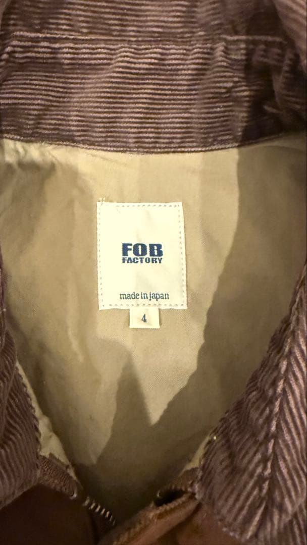 FOB FACTORY F2361 ライディングジャケット モールスキン XL