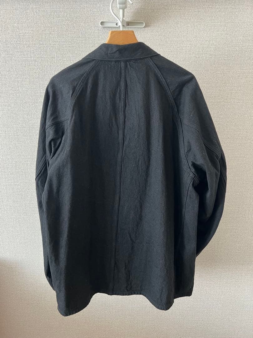 comoli 23AW デニムワークジャケット　サイズ3 ブラック　黒