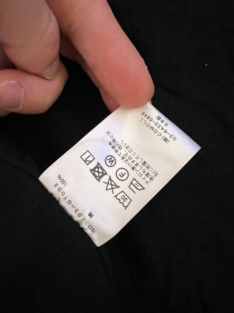 comoli 23AW デニムワークジャケット　サイズ3 ブラック　黒