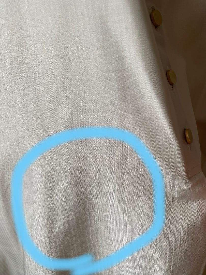 め*ー様 ebure シルクヘリンボーン ボリュームスリーブ　ロングワンピース