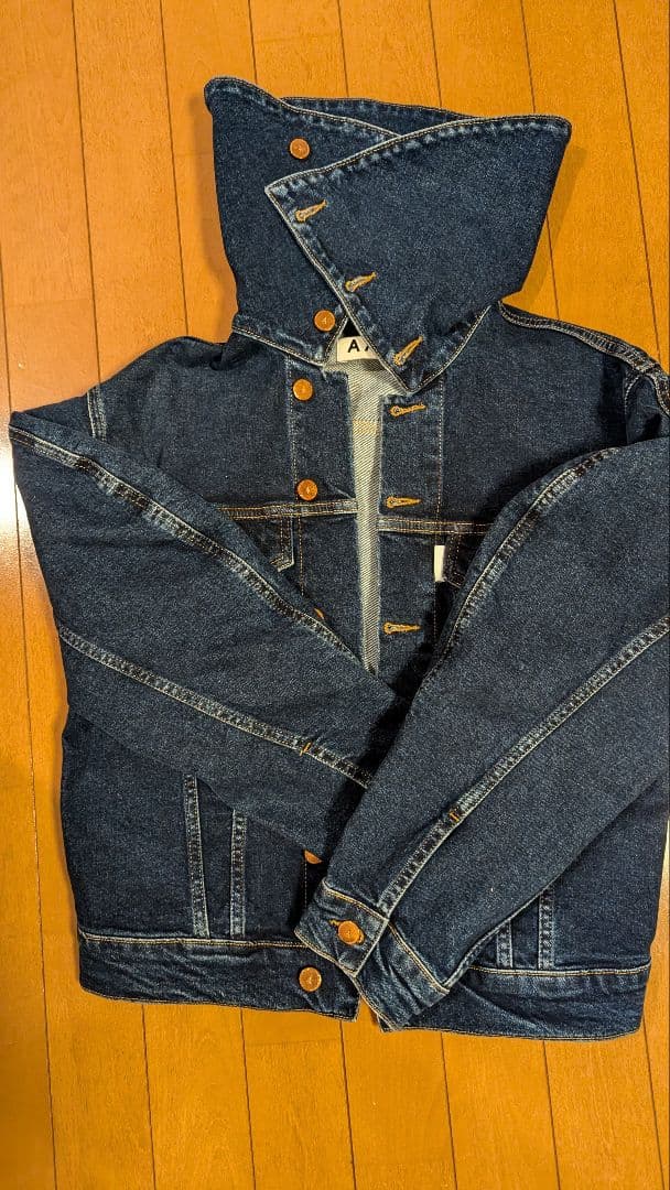 AALTO 2wayビッグカラーデニムジャケット