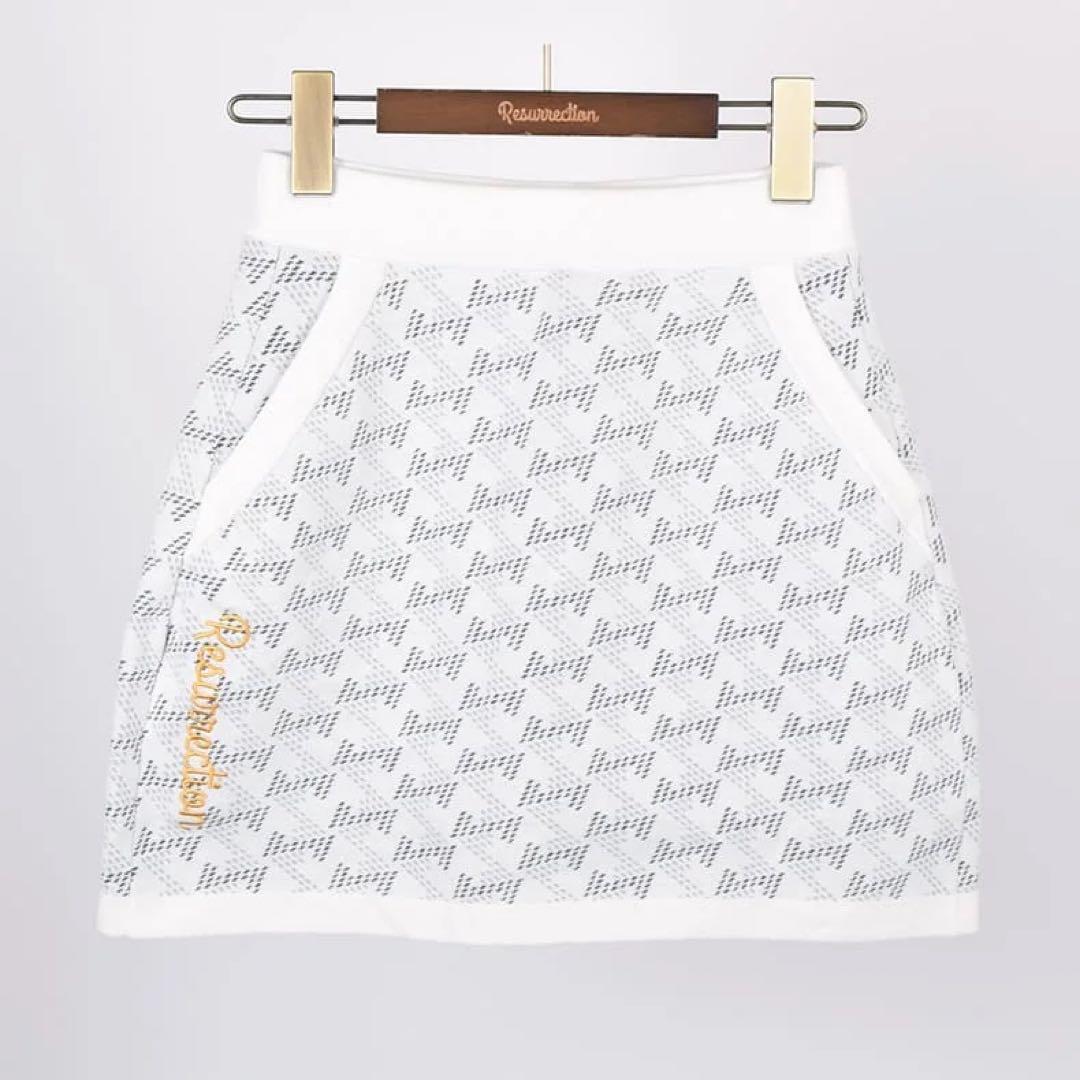 ウィメンズ GMジャガードニットスカート オフホワイト　XS