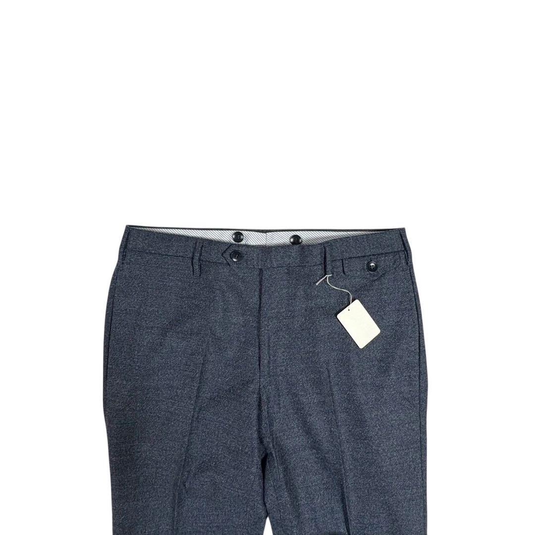 【美品】Rota ダークグレー スラックス　46 上質素材　カシミヤ　ウール