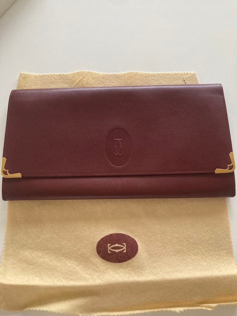 カルティエ マストライン クラッチバッグ セカンドバッグ 薄型 ヴィンテージ