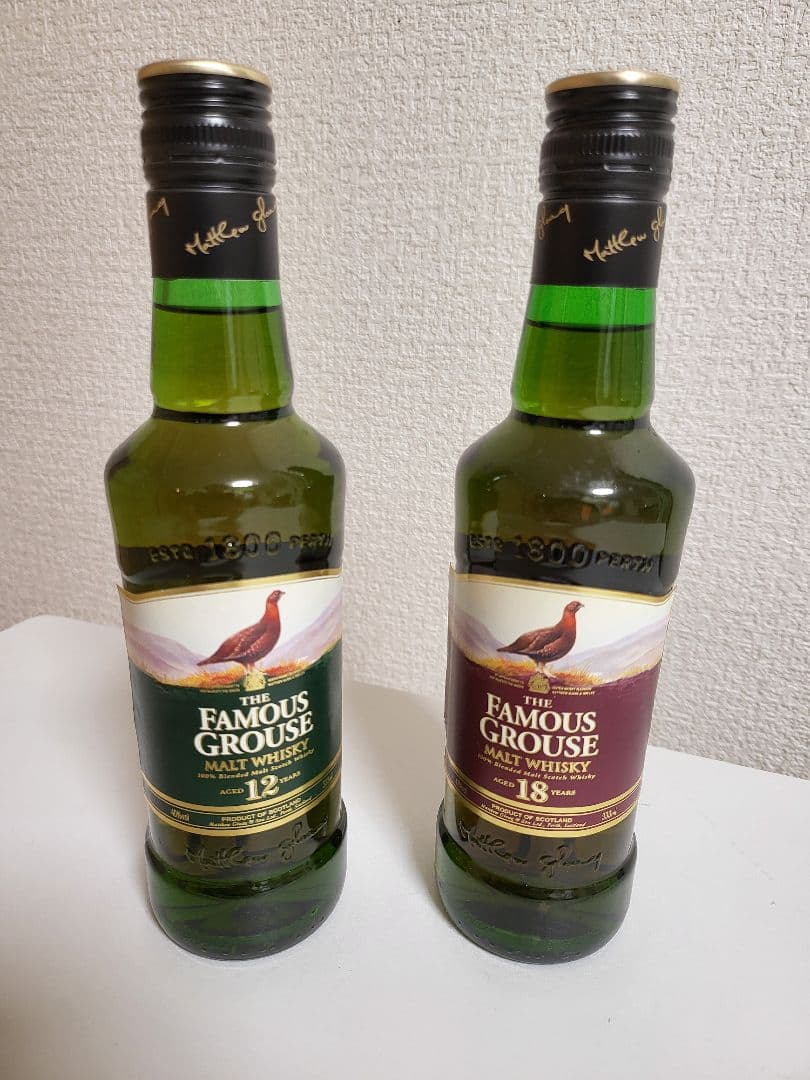 【箱付き 】ザ　フェイマスグラウス１８年＋１２年セット