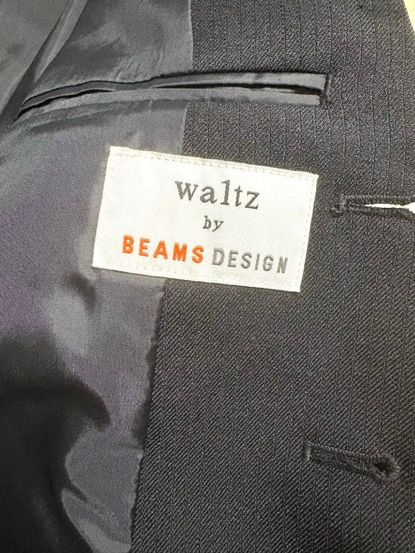 waitz by BEAMS DESIGN 黒スーツ　シャツ ネクタイ付き