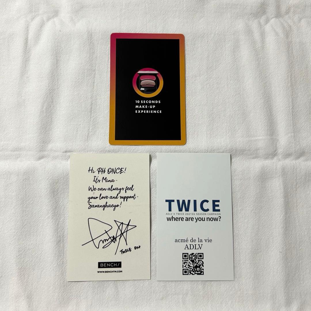 TWICE AUBE ADLV BENCH 特典 トレカ ミナ