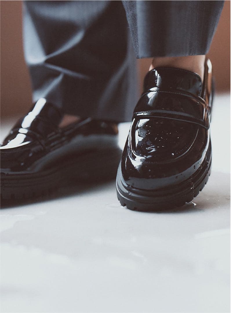 東原亜希【FORME】レインローファー ★新品（L）