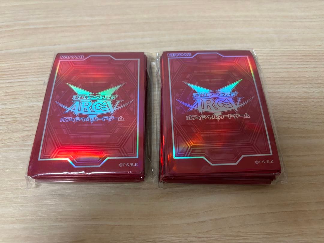 ARC-V 赤ロゴ スリーブ 80枚セット