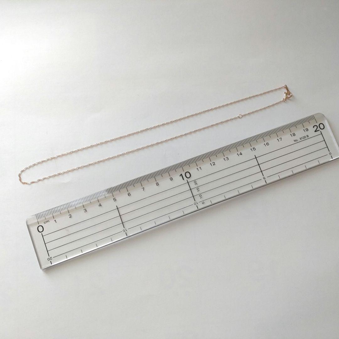 K18 ピンクゴールド　18金　40センチ　ネックレス　新品