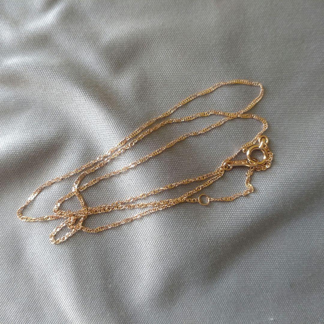 K18 ピンクゴールド　18金　40センチ　ネックレス　新品