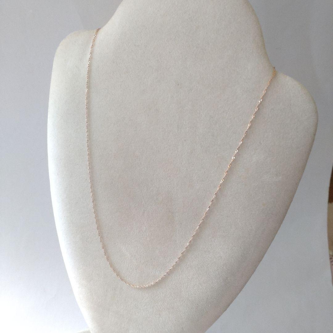 K18 ピンクゴールド　18金　40センチ　ネックレス　新品