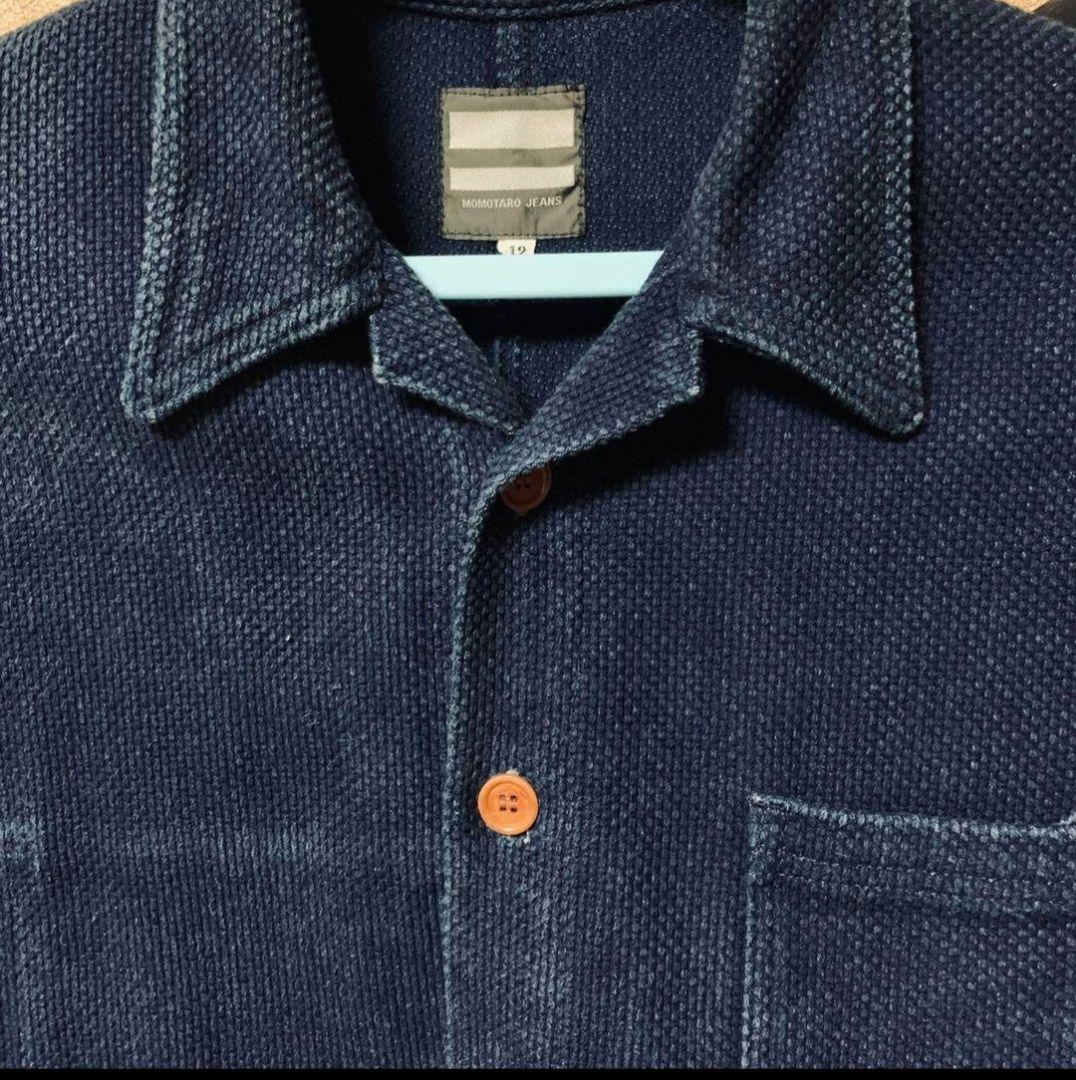 桃太郎ジーンズ　刺し子 フレンチ ワークジャケット