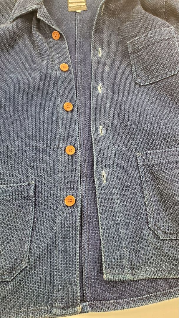 桃太郎ジーンズ　刺し子 フレンチ ワークジャケット