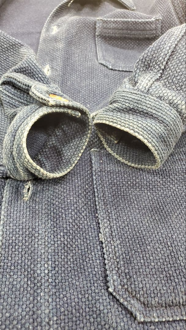 桃太郎ジーンズ　刺し子 フレンチ ワークジャケット