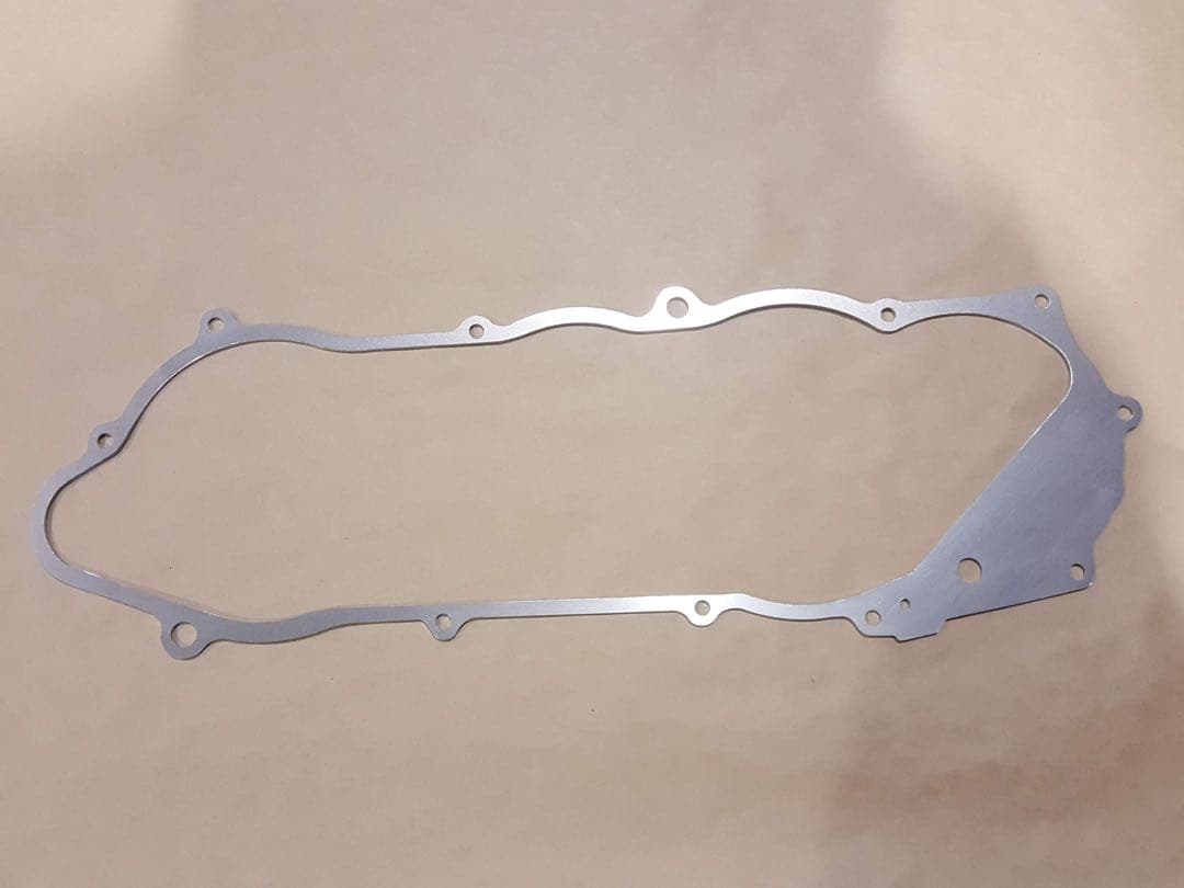 ジャイロ後期Lカバーガスケットアルミ　1mm削り出し