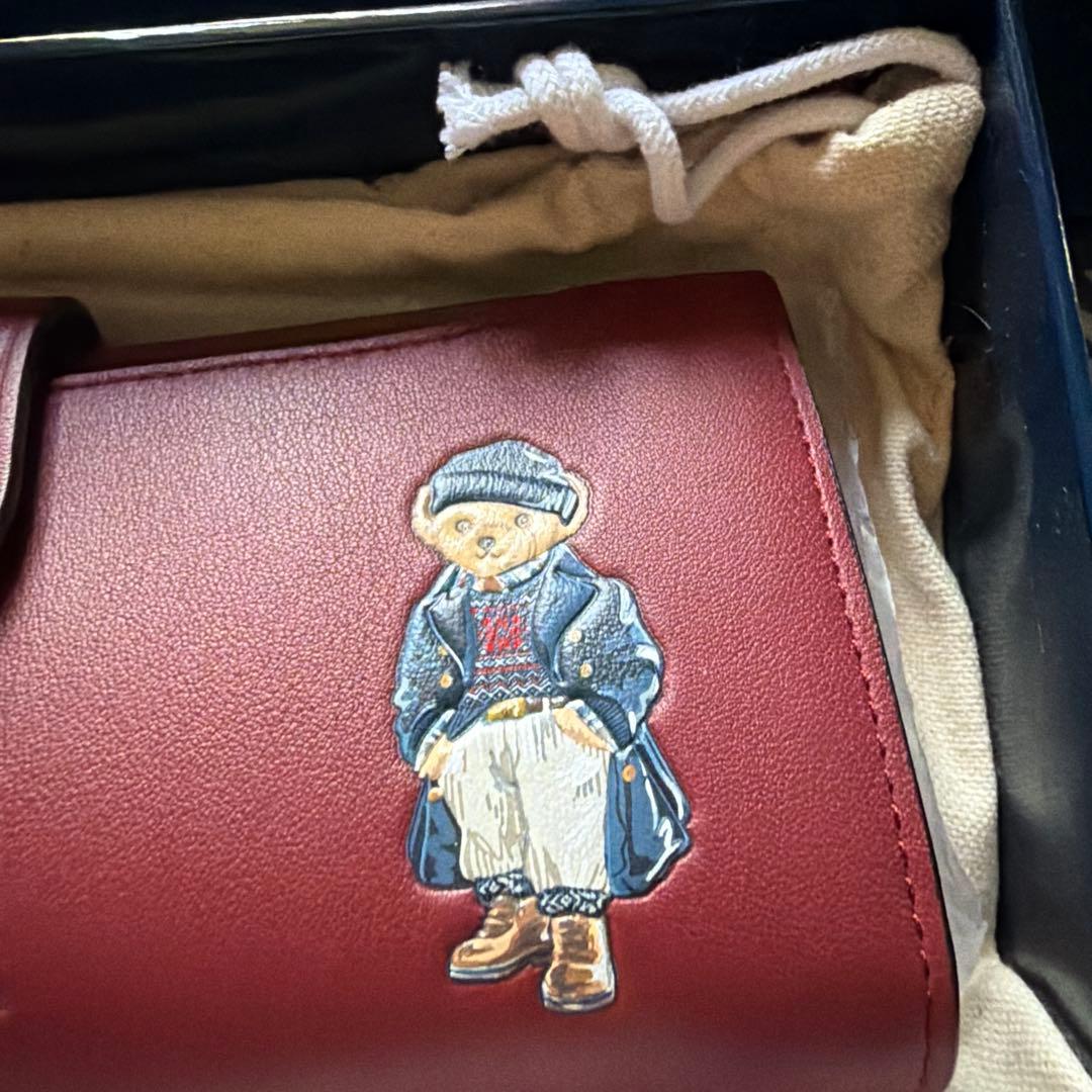 【早い者勝ちです！！】ポロベア⭐︎バーガンディ長財布⭐︎