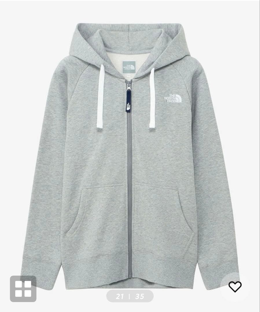 ノースフェイス パーカー ジップアップ リアビュープルジップフーディ