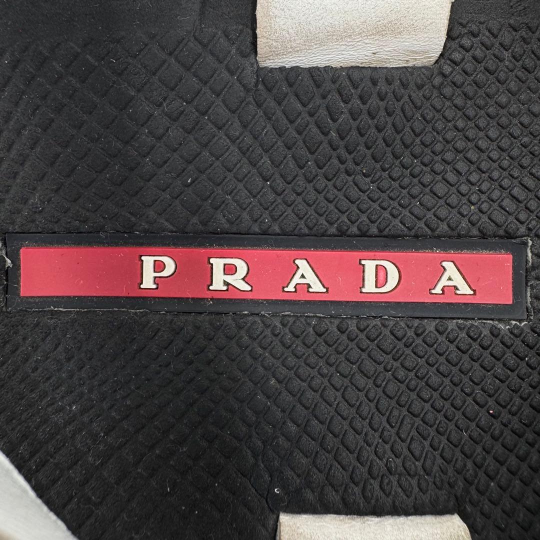 美品　プラダスポーツ　メンズ　クロスサンダル　ロゴ　ベルト