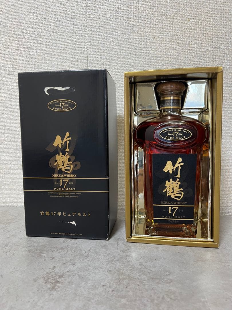竹鶴 17年 ピュアモルトウイスキー ギフトボックス付き 旧ボトル
