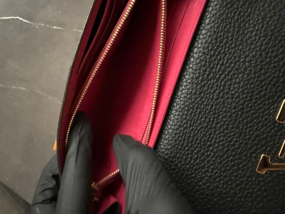 ヴィトン トリヨン ポルトフォイユカプシーヌ ノワール ロングウォレット