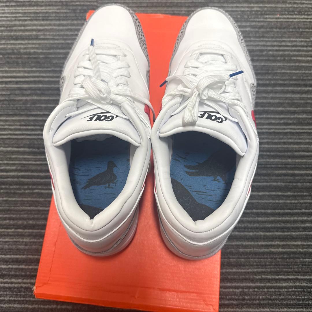 Nike Air Max 1 GOLF シューズ ホワイト/レッド　サファリ