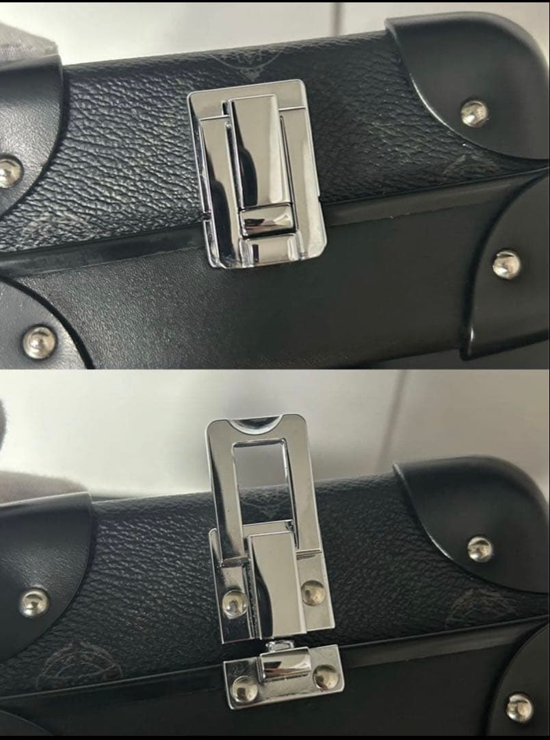 期間限定BERLUTI ブラックレザー ショルダーバッグ