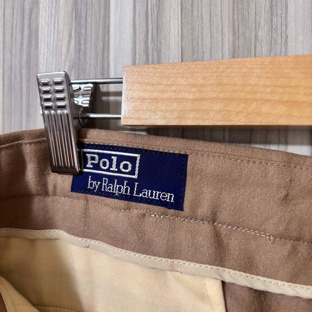 【希少なウール素材】 90s ラルフローレン ウールスラックス ポロチノ