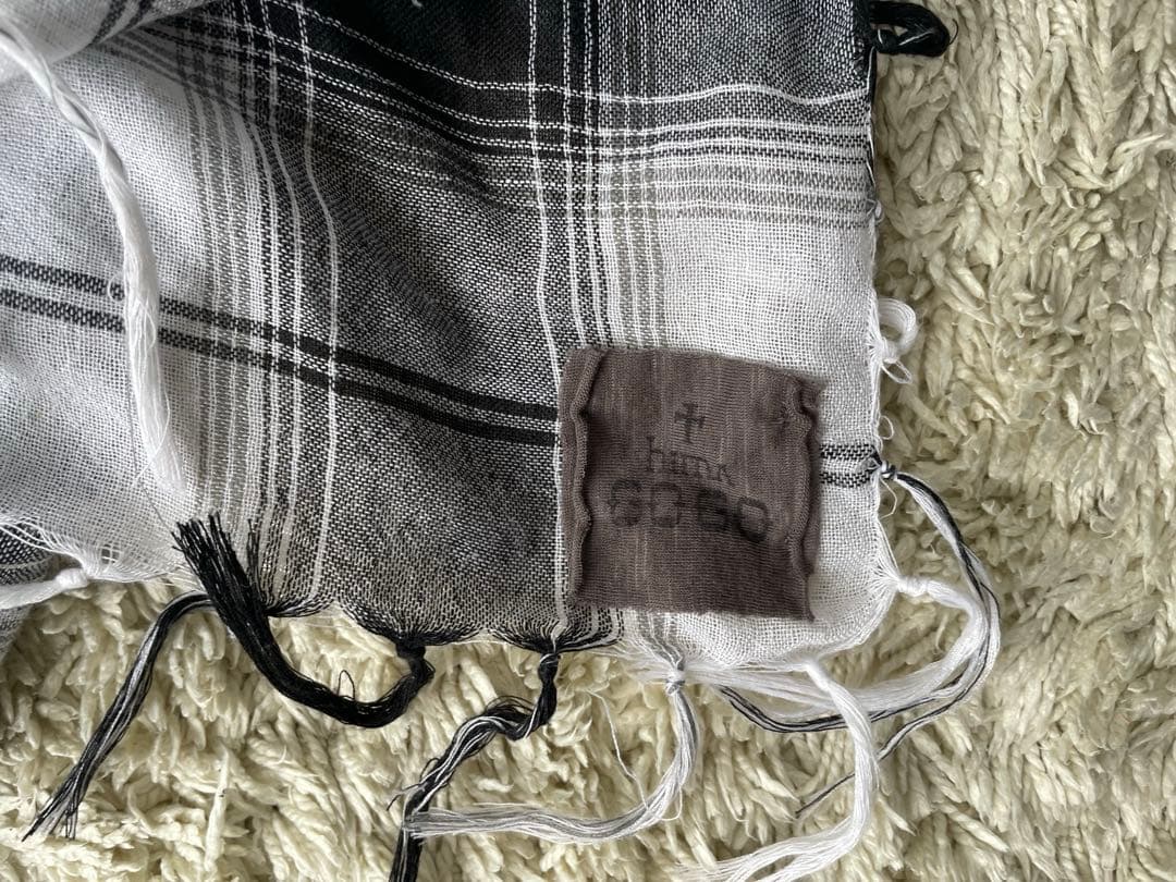 himagogo フード付きチェックスカーフ