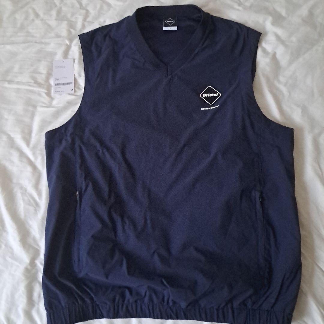 トップス FCRB VENTILATION TRAINING VEST NAVY L