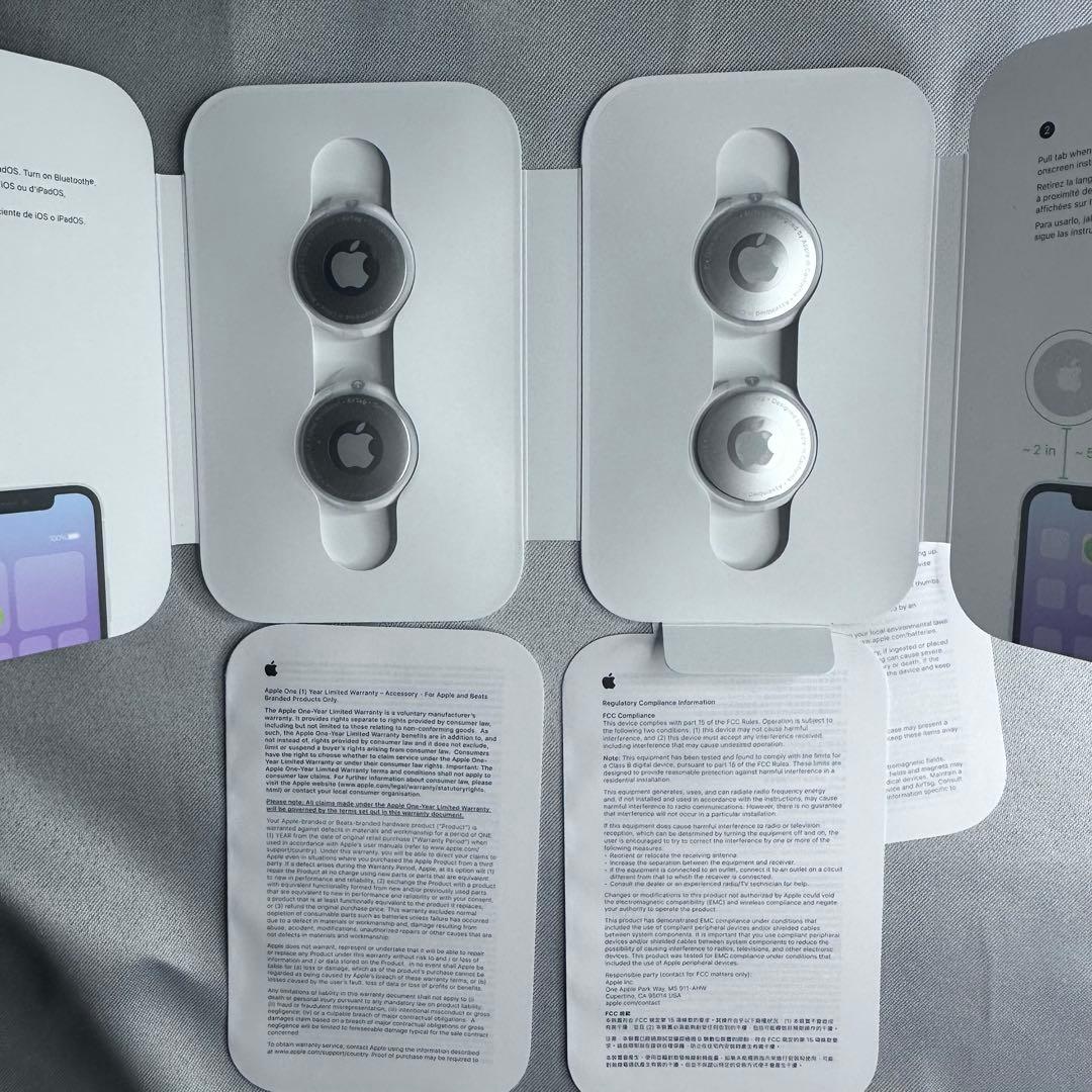 【新品/未使用】Apple AirTag エアタグ 本体 3個