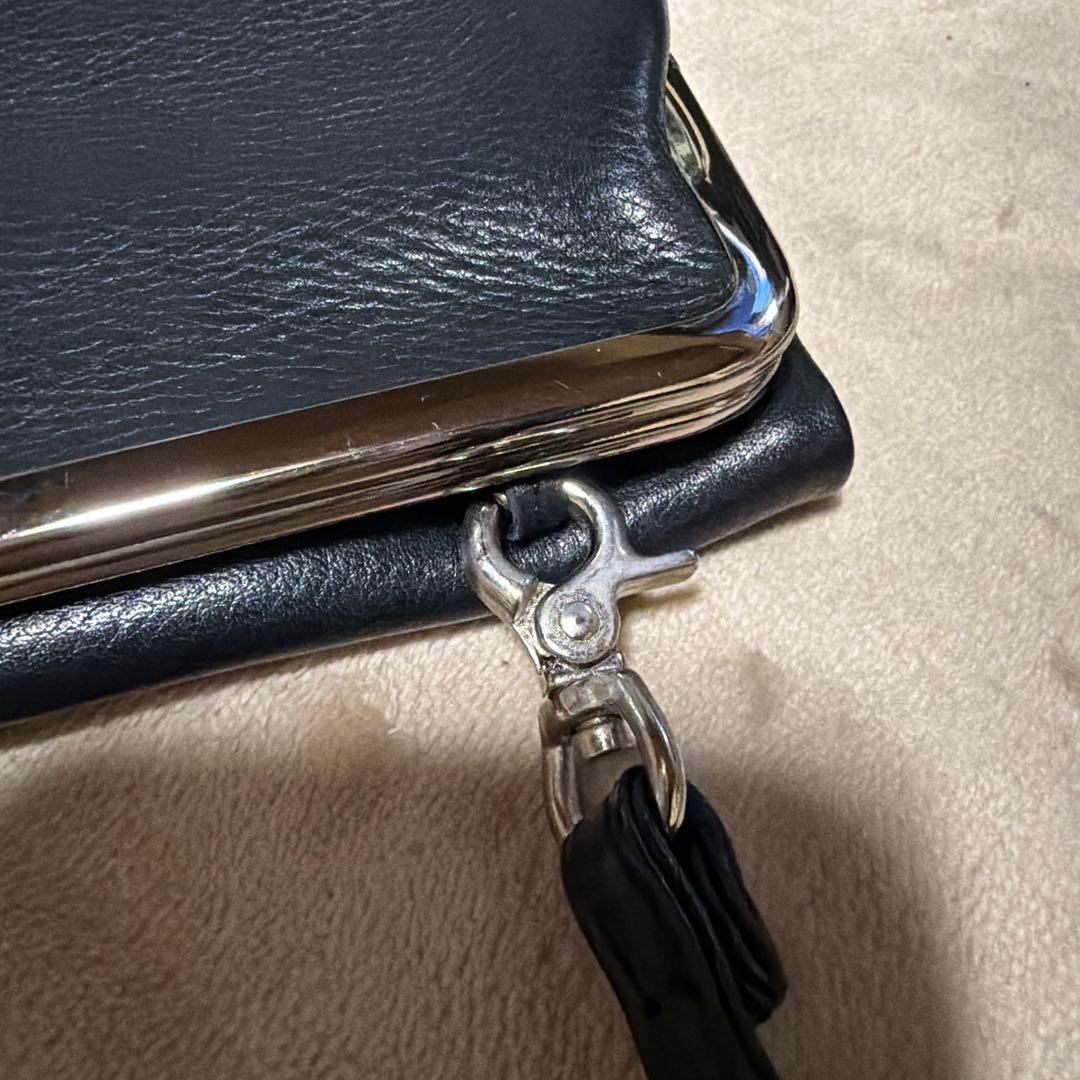 Ys 黒 レザー ケース・長財布 ポーチとしても！【美品】